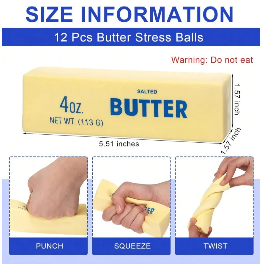 Squishy Food Stress Relief Toys – Slow Rebound Squeeze Fidget for Anxiety