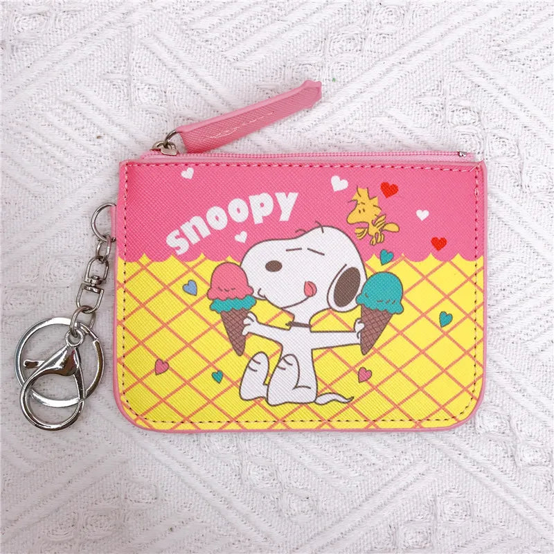 🐾 Snoopy Coin Purse – Cute Zipper Wallet for Kids, Teens & Adults