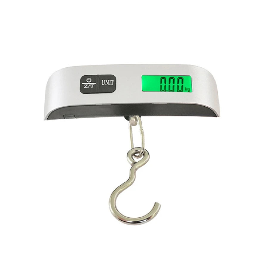 Balança portátil digital com visor LCD, capacidade de 50 kg (110 lb), para pendurar malas e bagagens. Ideal para viagens e para equilibrar o peso de malas e bagagens.