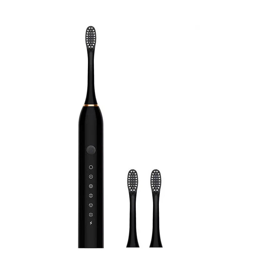 Escova de dentes elétrica sônica para adultos - Recarregável via USB, à prova d'água IPX7, com 6 modos de limpeza.
