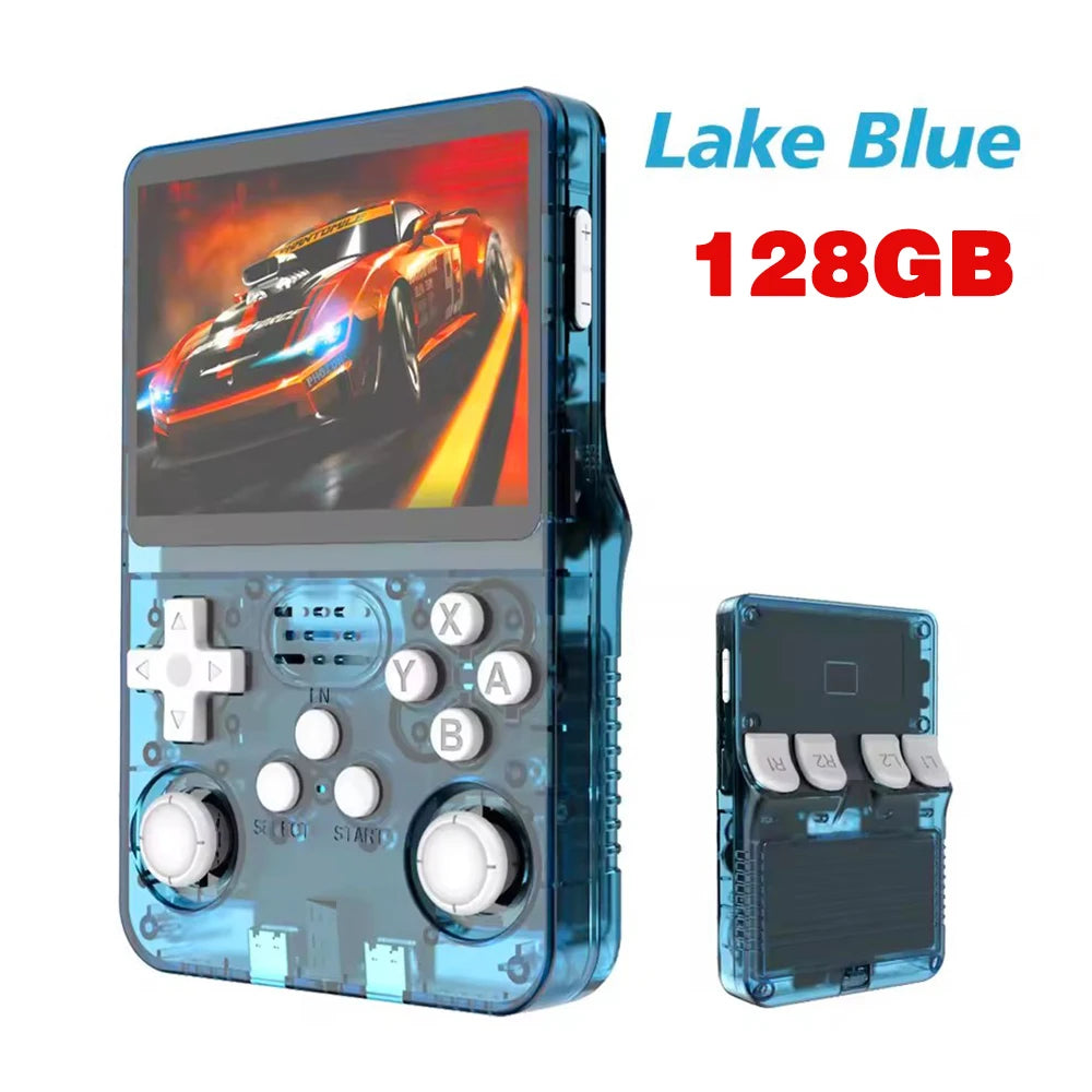 Console de jogos portátil retrô R36S - Sistema Linux de 3,5" com 128 GB de memória.