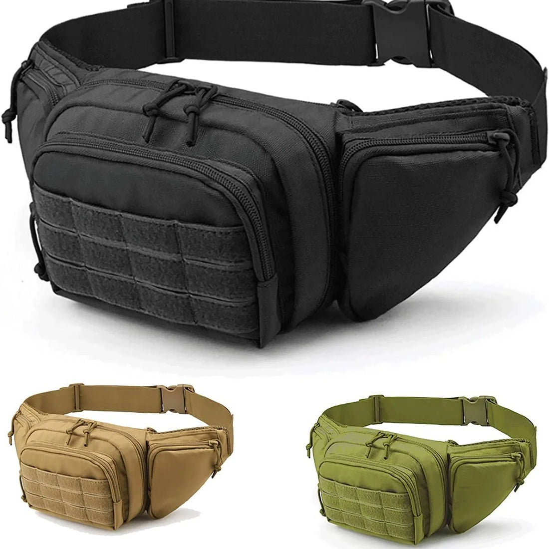 Pochete Tática Masculina – Bolsa de Cintura para Atividades ao Ar Livre