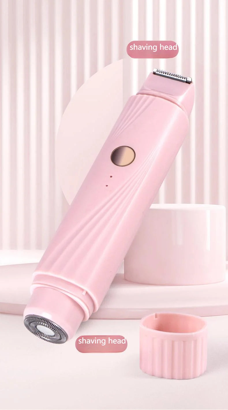 Removedor de pelos elétrico de corpo inteiro para mulheres - para biquíni, pernas, axilas e rosto