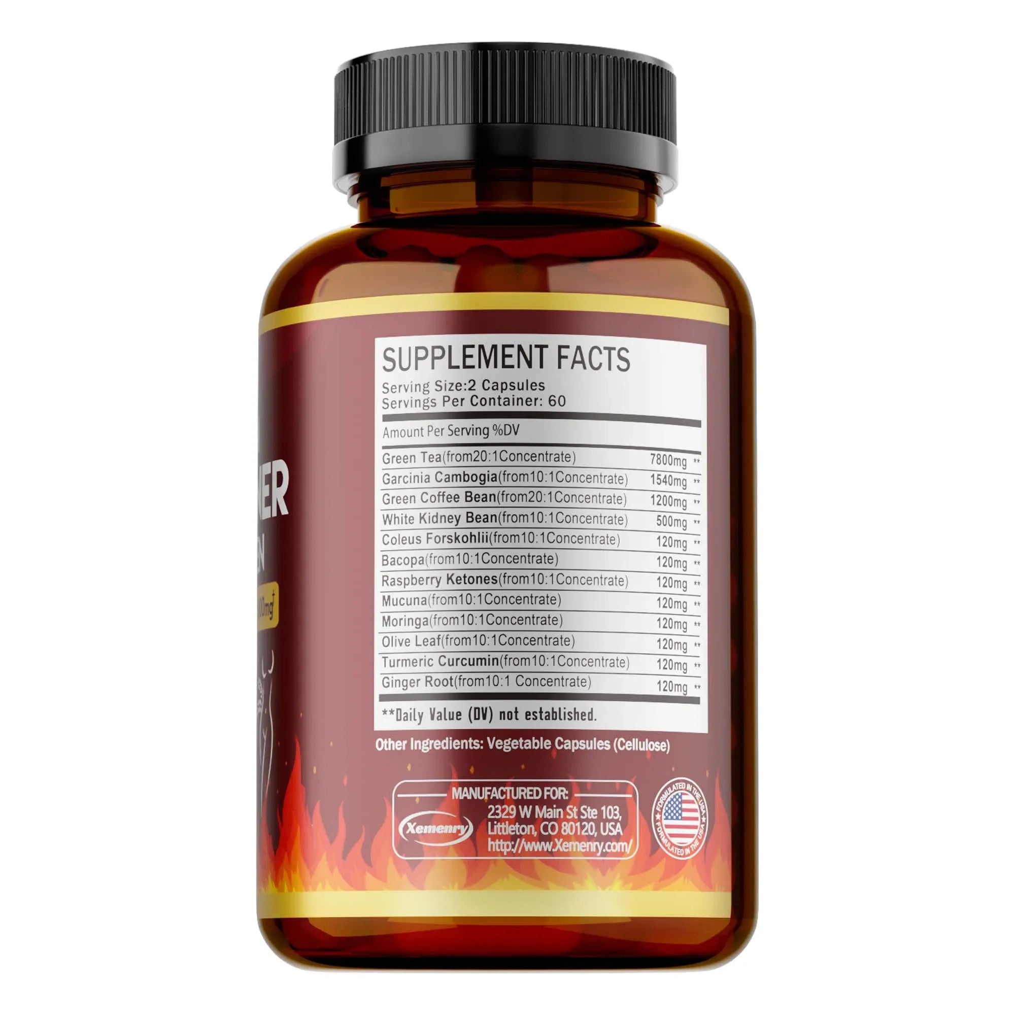 Green Tea Extract Capsules - Fat Burning, Detox, Slimming, Boosts Metabolism and Weight Management Supplement