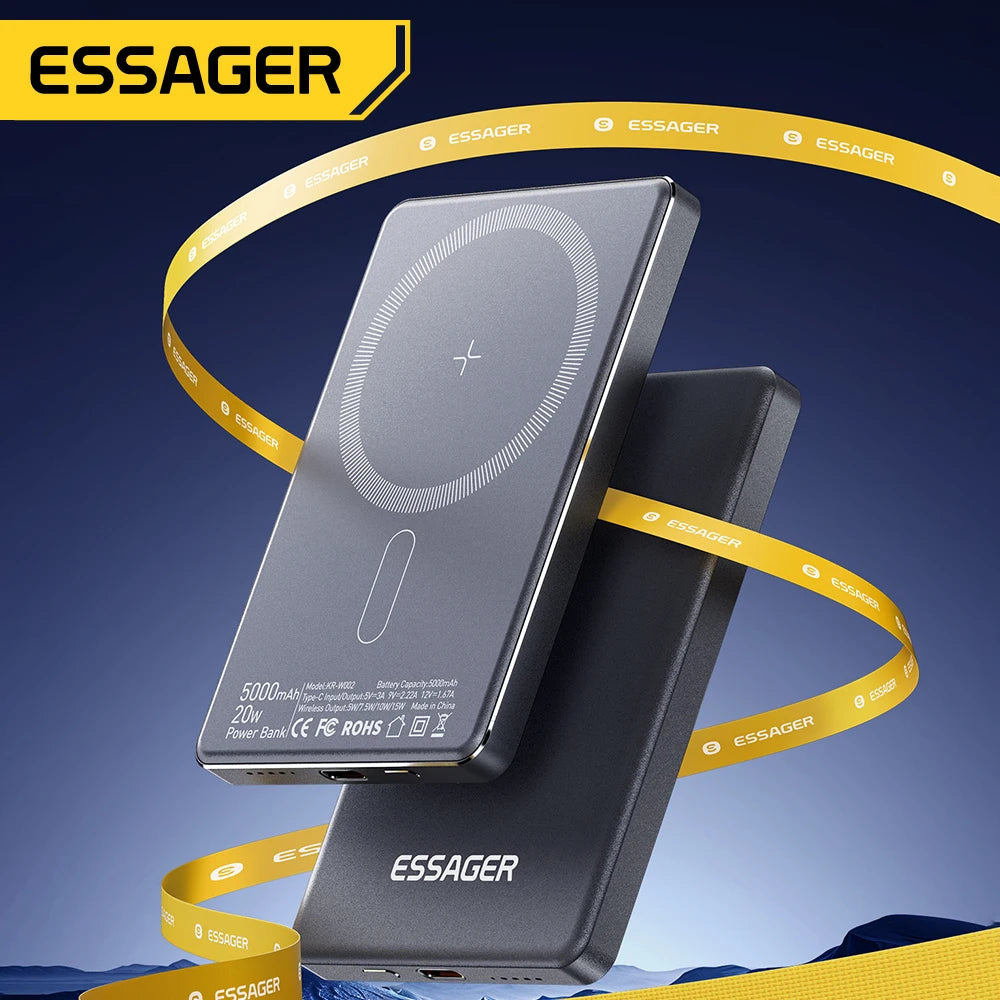 Essager 5000mAh 20W Magnetic Wireless Power Bank