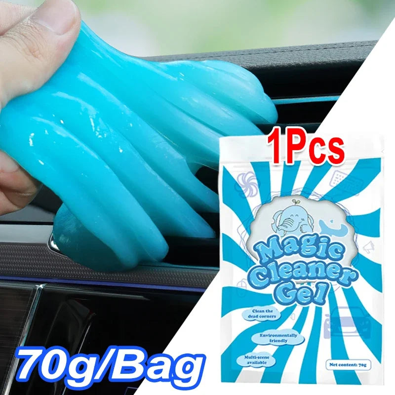 Car Cleaning Gel – Reusable Detailing Putty for Car Vents, Dashboard, Keyboard & Hard-to-Reach Spaces