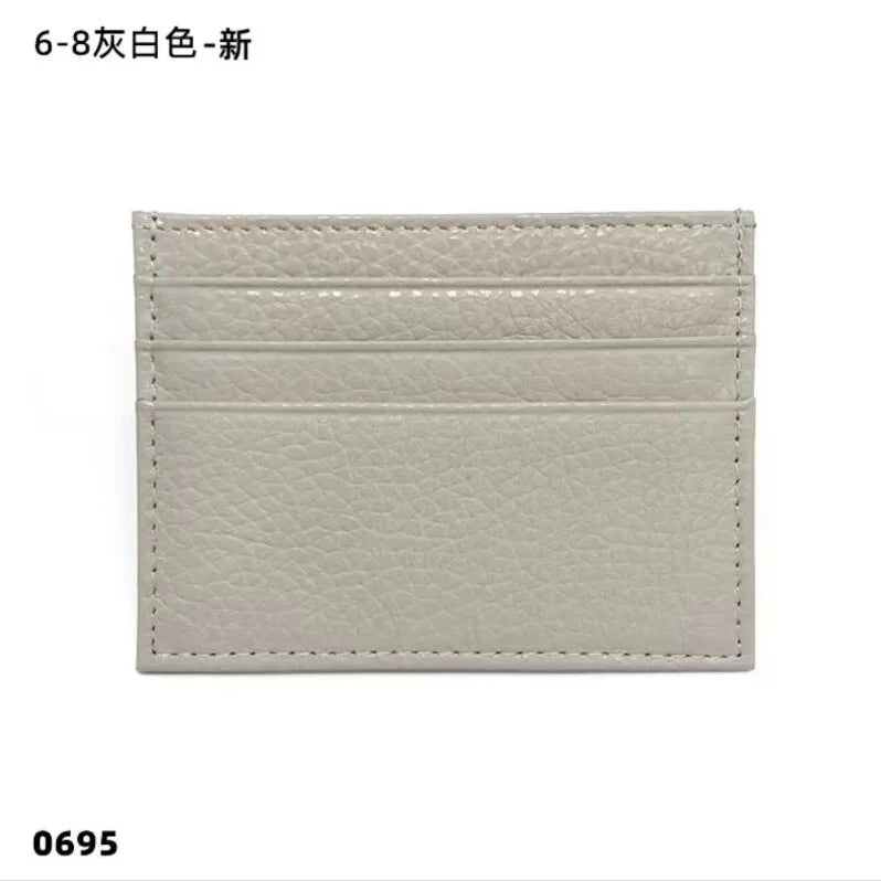 Custom Logo Leather Card Holder – Slim Wallet