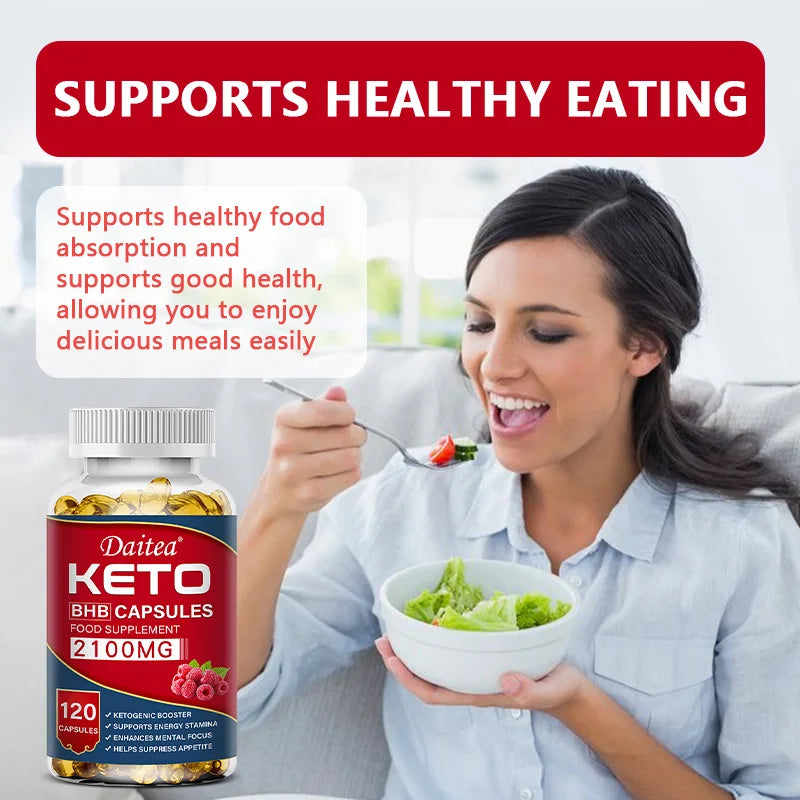 Keto BHB Capsules with Apple Cider Vinegar - Energy, Focus & Weight Management Support