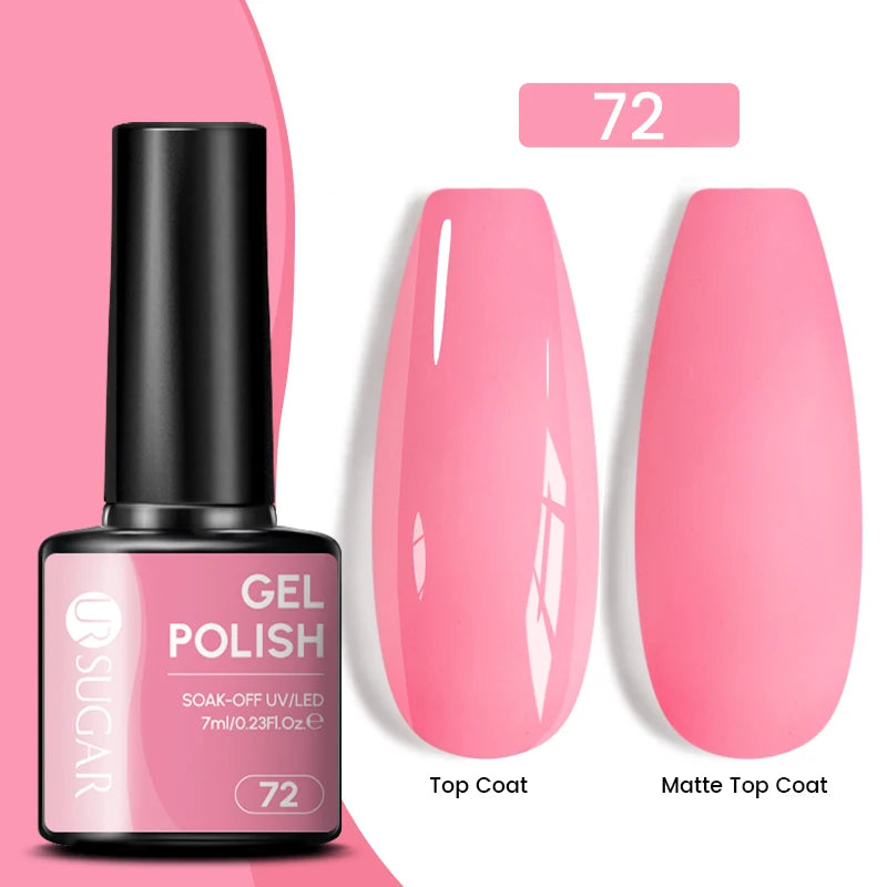 Dark Red Gel Nail Polish – Soak-Off LED/UV Gel Varnish for Salon & Home Use