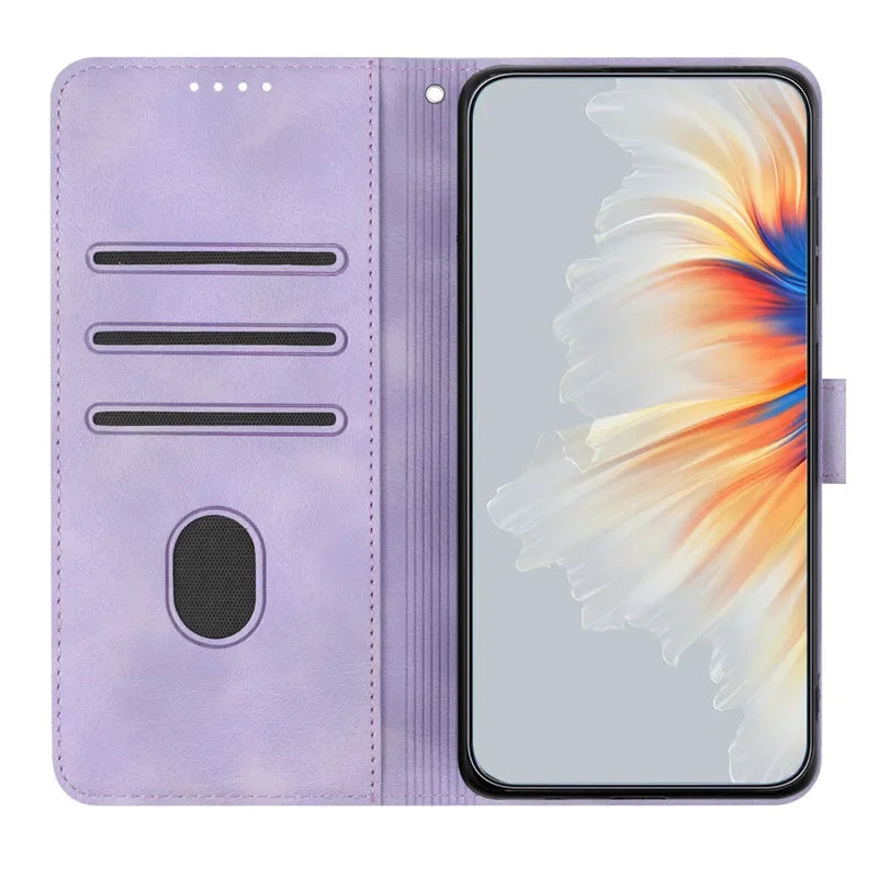 Capa Carteira Huawei - Capa Flip de Couro com Porta-Cartão e Suporte para P Smart, Série Y