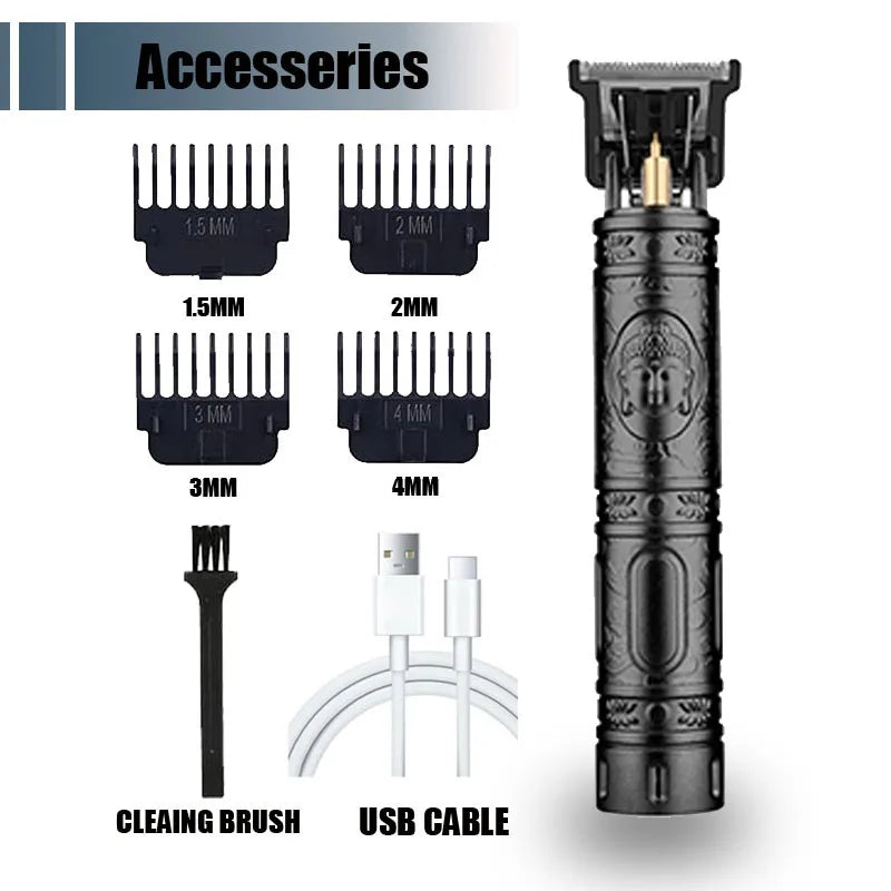 ⚡ 50% OFF Limited Time! T9 Electric Hair Trimmer - Professional USB Rechargeable Clipper for Men