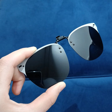 🕶️ 45% DE DESCONTO! Óculos de Sol Clip-On Polarizados - Flip-Up UV400 para Dirigir e Pescar