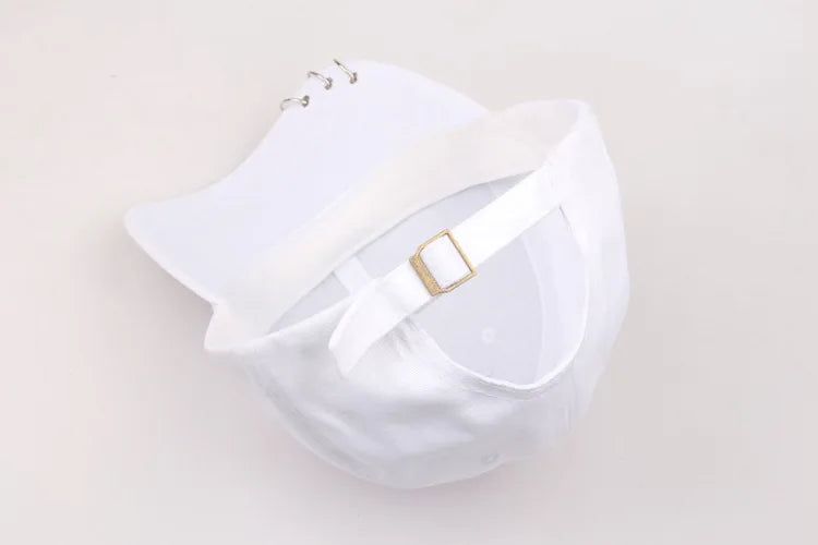 Boné de Beisebol com Anéis - Chapéu Snapback Estilo K-Pop Coreano para Homens e Mulheres
