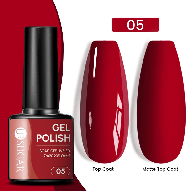 Glitter Gel Nail Polish – Semi-Permanent UV LED Gel with Sparkling Shimmer Finish