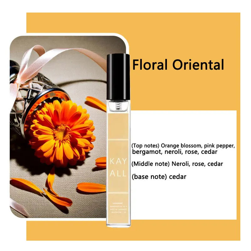 Perfume Feminino Floral Frutado Doce Elegante - Eau de Parfum Romântico com Base Amadeirada (10ml)