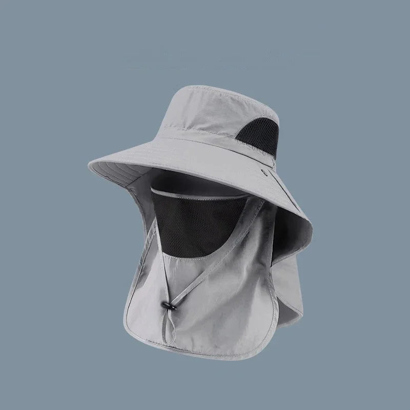Wide Brim Sun Hat – UV Protection, Breathable & Windproof for Outdoor Use